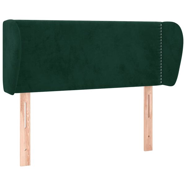 vidaXL Cabecero de terciopelo verde oscuro 93x23x78/88 cm