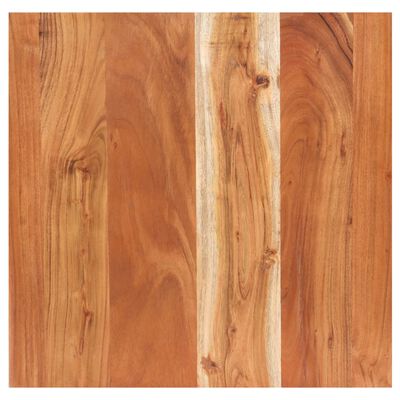 vidaXL Mesa alta de bar borde natural madera maciza acacia 50x50x110cm