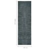 vidaXL Alfombra de pasillo lavable plegable gris poli&eacute;ster 60x300 cm