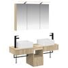 vidaXL Juego de Muebles de Ba&ntilde;o 4 uds. Roble Sonoma