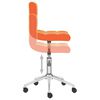 vidaXL Sillas de comedor giratorias 4 uds cuero sint&eacute;tico naranja