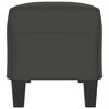vidaXL Banco de tela de microfibra gris oscuro 100x35x41 cm