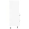 vidaXL Aparador madera de ingenier&iacute;a blanco 34,5x34x90 cm