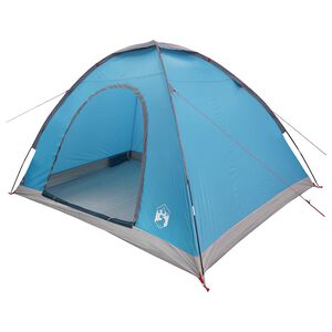 vidaXL Tienda de camping 4 persona Azul