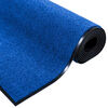 vidaXL Felpudo Otro Azul y Negro 120 x 250 cm Poliamida y PVC