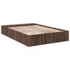 vidaXL Estructura de cama madera de ingenier&iacute;a marr&oacute;n roble 140x190 cm