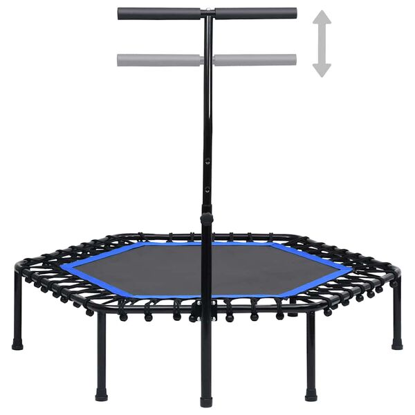 vidaXL Cama elástica fitness con asa 122 cm