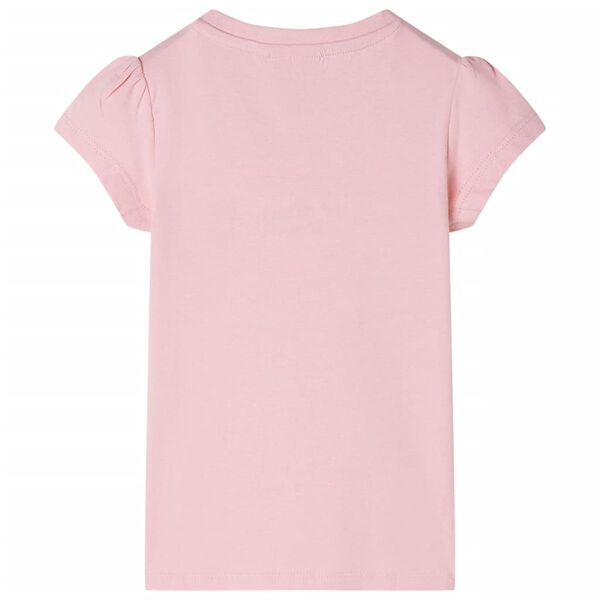 Camiseta infantil rosa claro 104