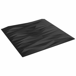 vidaXL Paneles de pared 12 uds. 50 x 50 cm Piedra Negra Espuma XPS