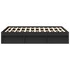 vidaXL Estructura de cama negra 120x200 cm