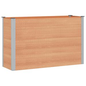 vidaXL Arriate elevado Marr&oacute;n 150 x 50 x 91 cm WPC y Aluminio