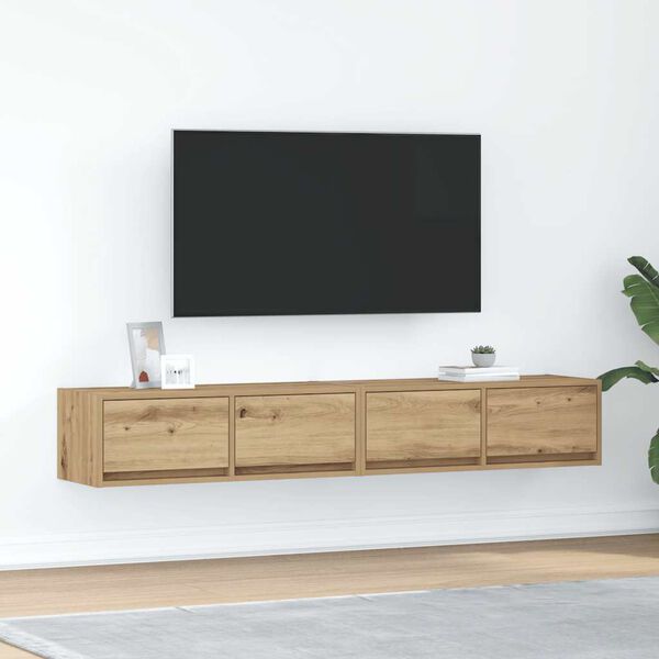 vidaXL Muebles para TV 2 uds madera roble artisan 80x31x25,5 cm