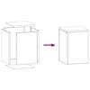 vidaXL Soporte de plantas 2 pcs Oxidado 24 x 24 x 35 cm