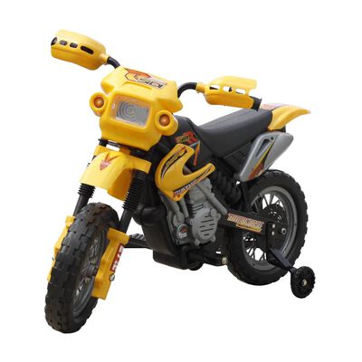 HomCom® Moto Eléctrica Infantil de Bateria Recargable Amarillo
