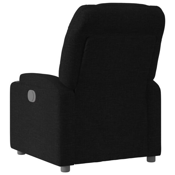vidaXL Sill&oacute;n reclinable de tela negra