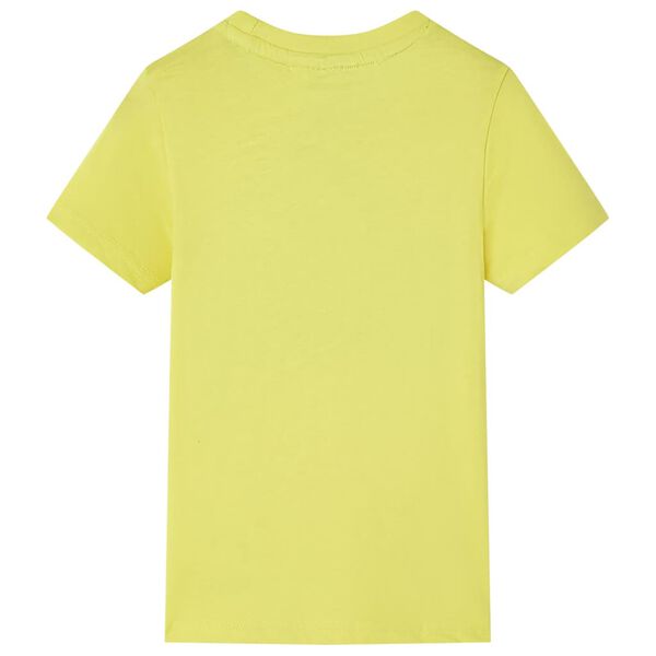 Camiseta de manga corta infantil amarillo 140