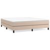 vidaXL Estructura Estructura de cama con somier capuchino 180x200cm