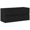 vidaXL Gabinete para Lavabo con puerta Roble negro 100 x 39 x 62 cm
