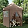 vidaXL Carpa de Fiesta Marr&oacute;n 200 x 200 x 306 cm Tela Oxford