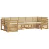 vidaXL Conjunto de Sof&aacute; Seccional 7 pcs y Beige 304 x 126,5 x 73 cm