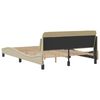 vidaXL Estructura de cama Dover tela crema 120x200 cm