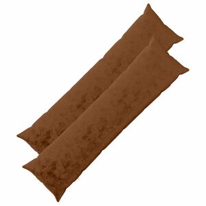 vidaXL Coj&iacute;n decorativo 2 uds. HEERLEN Marr&oacute;n Claro 40 x 145 cm