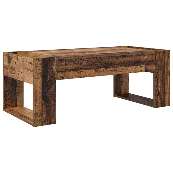 vidaXL Mesa de Caf&eacute; Madera vieja 110 x 50 x 41 cm Madera de ingenier&iacute;a