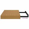 vidaXL Estante de pared 2 pcs Beige 40 x 23,5 x 4 cm