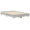 vidaXL Estructura de cama sin colch&oacute;n gris Sonoma 140x190 cm madera