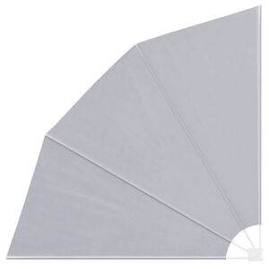 vidaXL Toldo lateral plegable de balc&oacute;n gris 210x210 cm