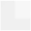 vidaXL Muebles de salón de pared blanco brillo 30,5x30x30 cm
