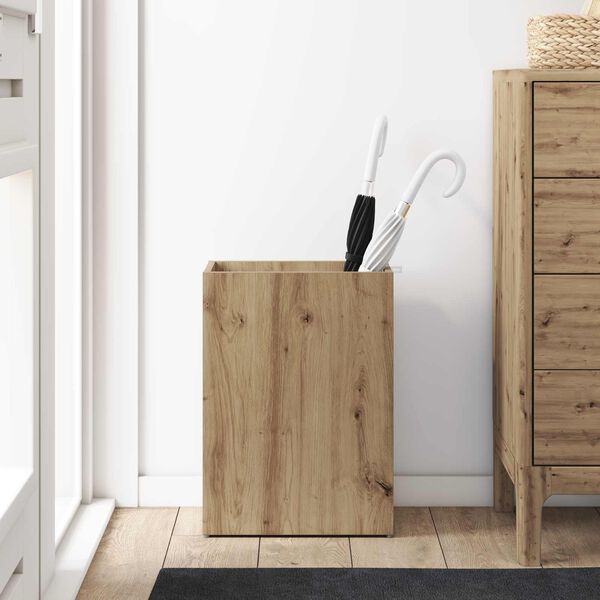 vidaXL Soporte de Sombrilla Roble artesanal 40 x 20 x 55,5 cm