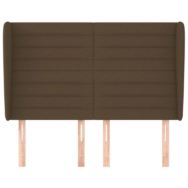 vidaXL Cabecero con orejas de tela gris claro 147x23x118/128 cm