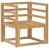 vidaXL Conjunto de sof&aacute;s de exterior Madera de Acacia S&oacute;lida Blanco