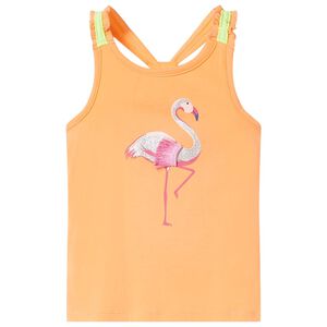 Camiseta de tirantes infantil naranja 104