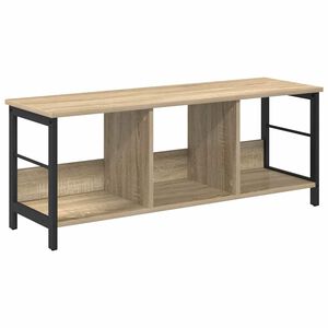 vidaXL Estante de libros 3 niveles 102 x 32 x 40,5 cm Roble Sonoma