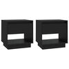 vidaXL Mesitas de noche 2 uds madera contrachapada negro 45x34x44 cm