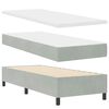 vidaXL Cama tipo Box Spring Gris claro 80 x 200 cm Terciopelo
