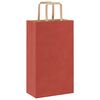 vidaXL Bolsas de papel con asas 250 uds rojo 21x11x36 cm