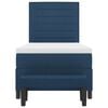 vidaXL Cama tipo Box Spring con colch&oacute;n Azul 90 x 190 cm tela