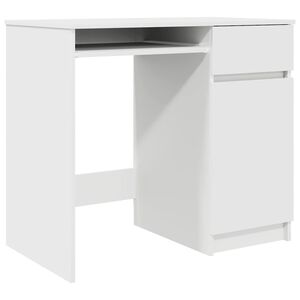 vidaXL Escritorio blanco 86x49x76 cm madera de ingenier&iacute;a