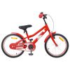 vidaXL Bicicleta Infantil 18 Pulgadas para 5-7 a&ntilde;os Rojo