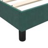 vidaXL Estructura cama sin colch&oacute;n terciopelo verde oscuro 120x210 cm