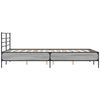 vidaXL Estructura cama madera ingenier&iacute;a metal gris Sonoma 140x200 cm
