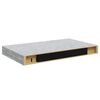 vidaXL Estante flotante de pared gris hormig&oacute;n MDF 40x23x3,8 cm