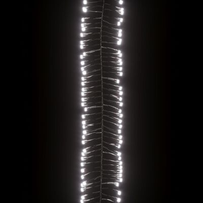 vidaXL Tira de luces de racimo con 2000 LED PVC blanco frío 17 m