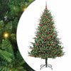 vidaXL &Aacute;rbol de Navidad Artificial Pre-iluminado con Juego de Bolas