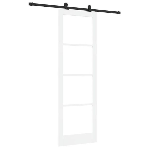 vidaXL Puerta Corredera ORKDAL y Negro 78 x 232 cm