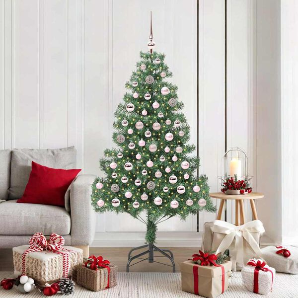 vidaXL &Aacute;rbol de Navidad con 300 LED con soporte Verde 180 cm PVC