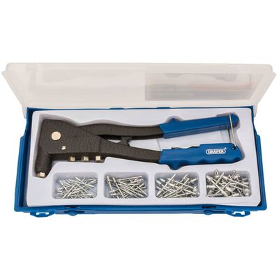Draper Tools Set de pistola remachadora azul 27843